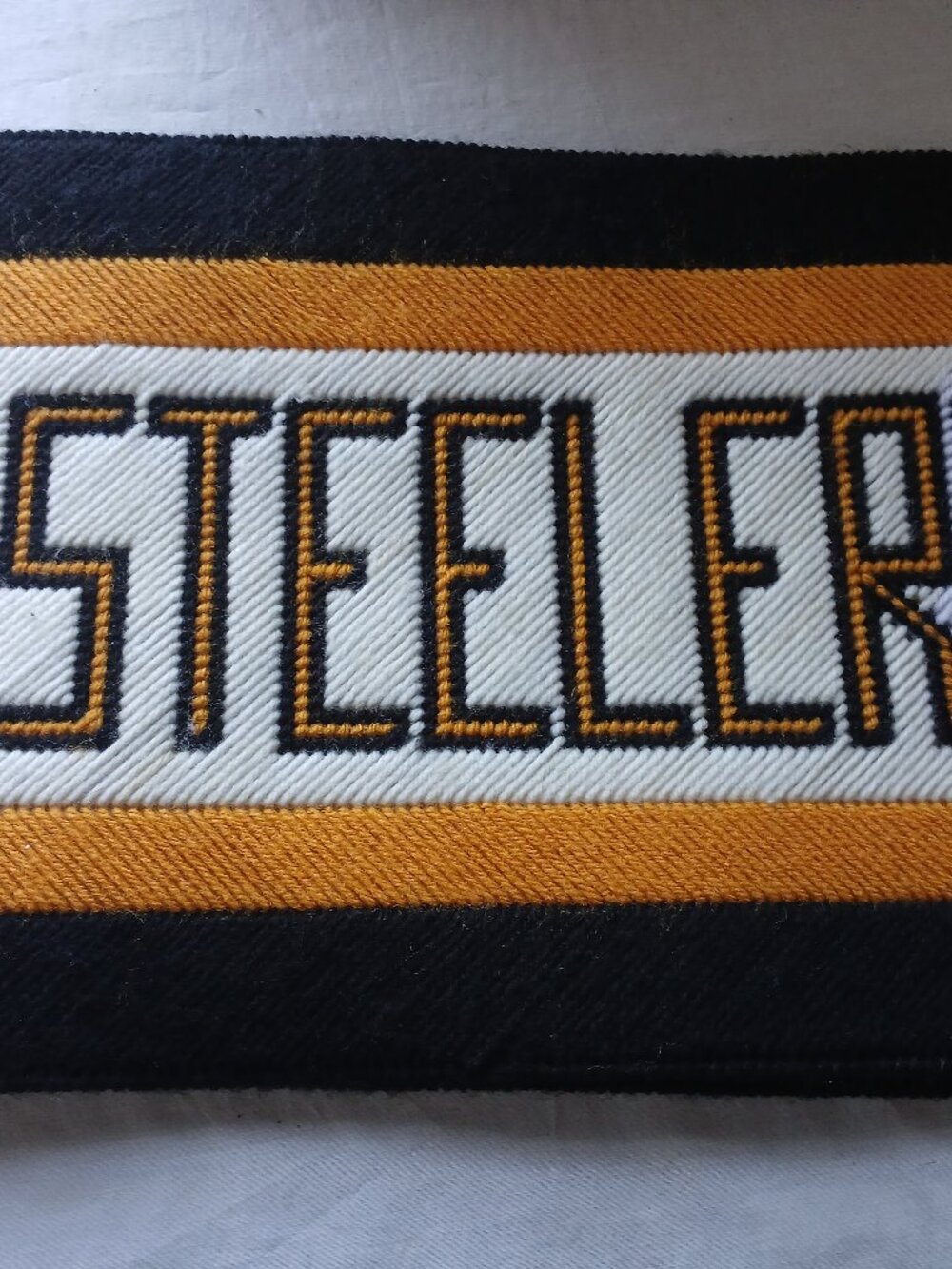 Pittsburgh Steelers Handmade Placemats 10x13 Plastic Canvas Yarn
